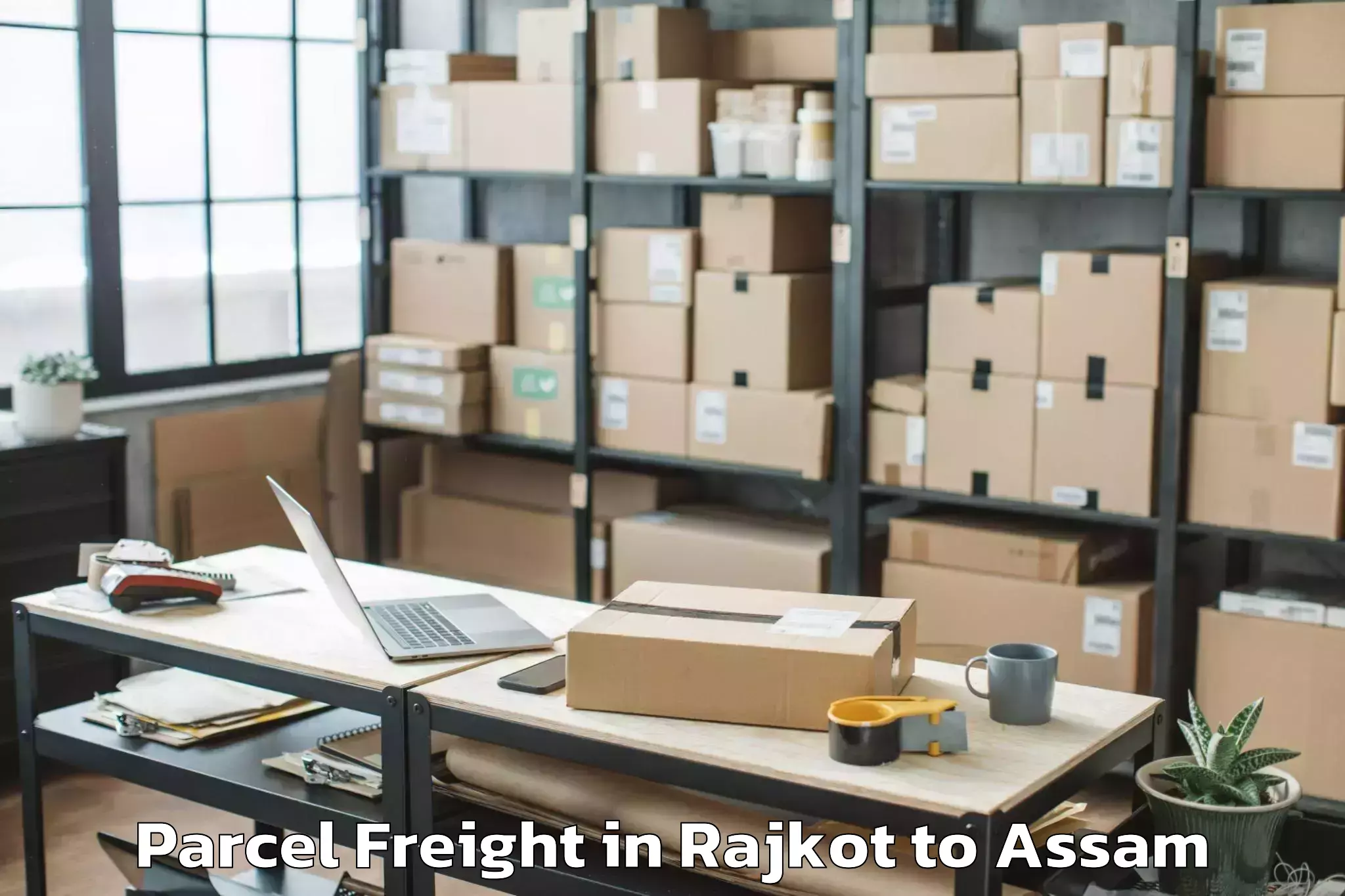 Comprehensive Rajkot to Numaligarh Parcel Freight